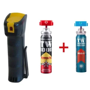 Spray al Peperoncino TW1000 Man con 2 Ricariche (Attiva e Inerte)